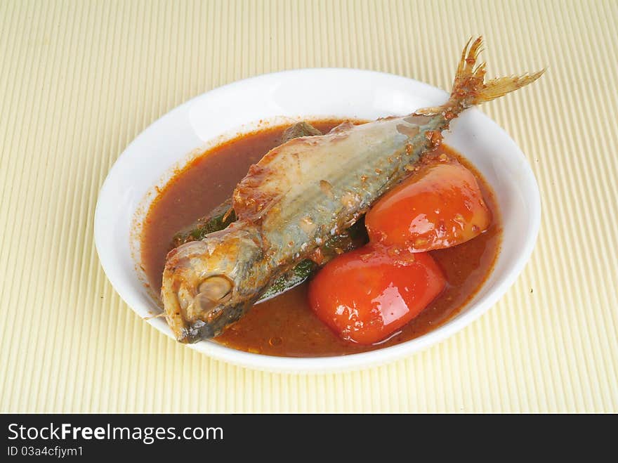 Asian food asam fish