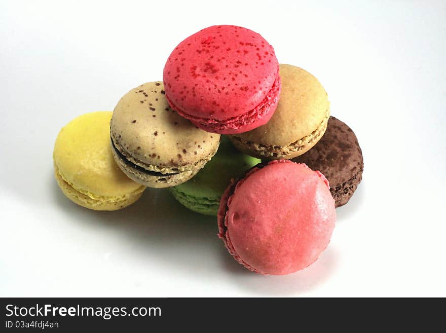 Macaroons with varied colors