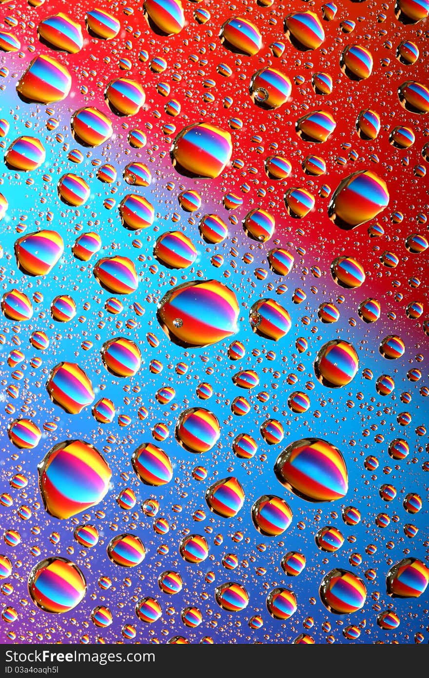 Colorful Water Drops