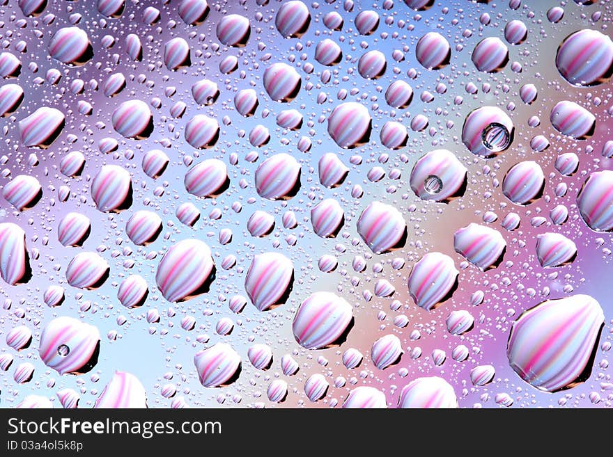 Colorful Water Drops