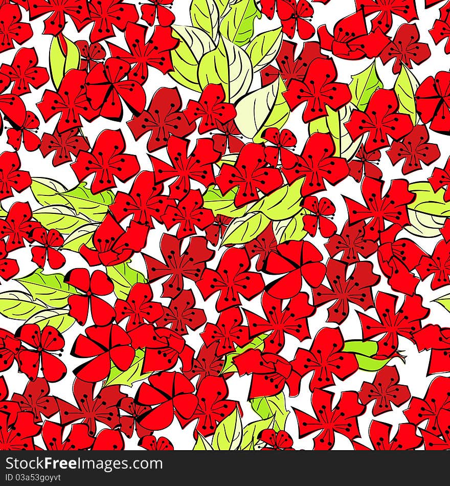 Summer seamless pattern