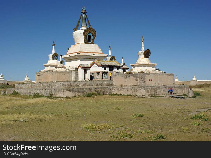 Monastery of Erdene Zuu in Mongolia. Monastery of Erdene Zuu in Mongolia