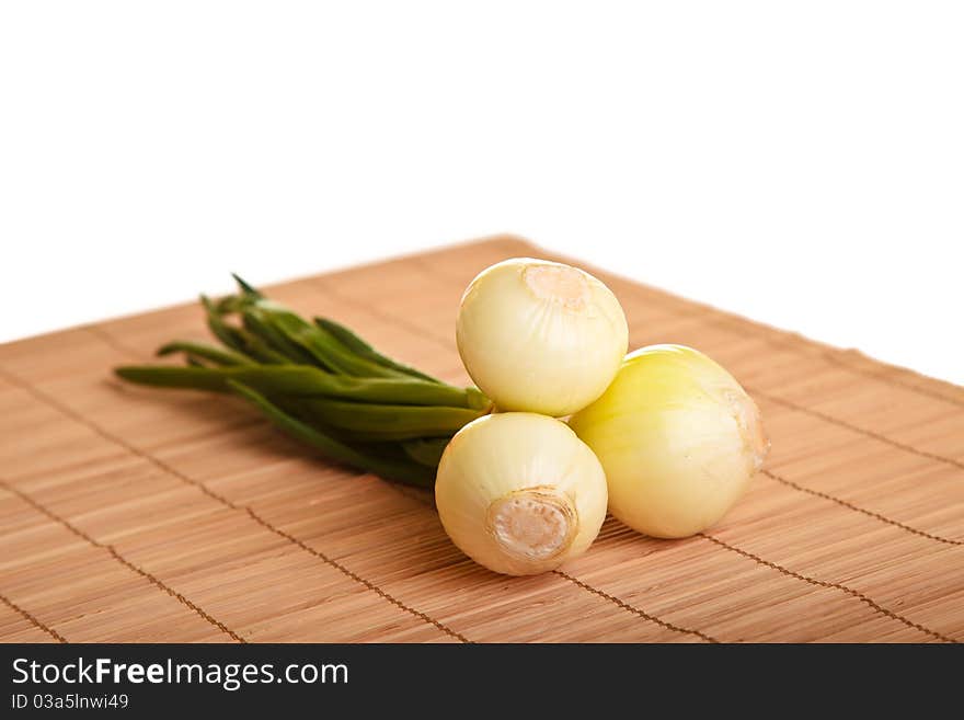 Onion isolated on white background