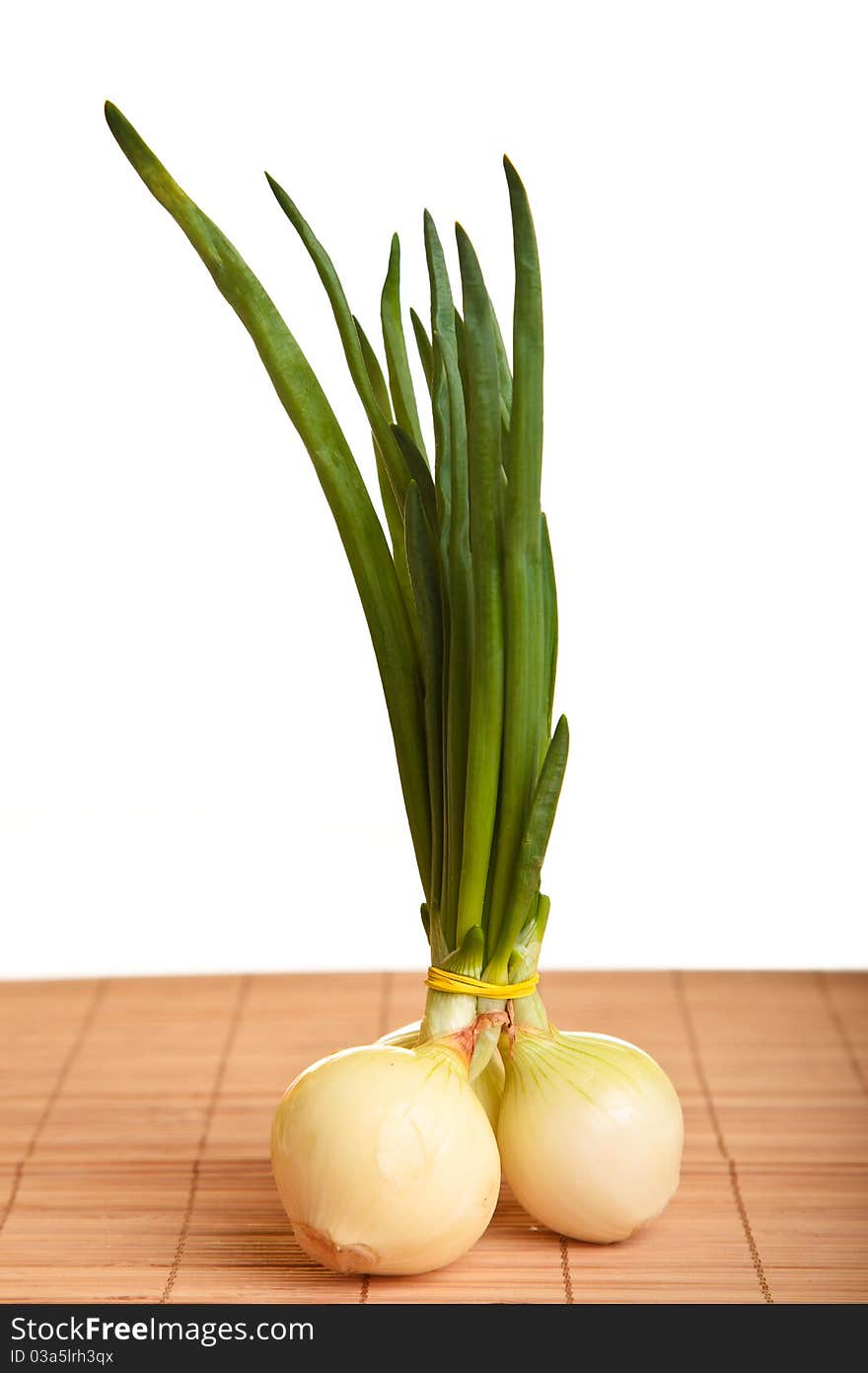 Onion isolated on white background