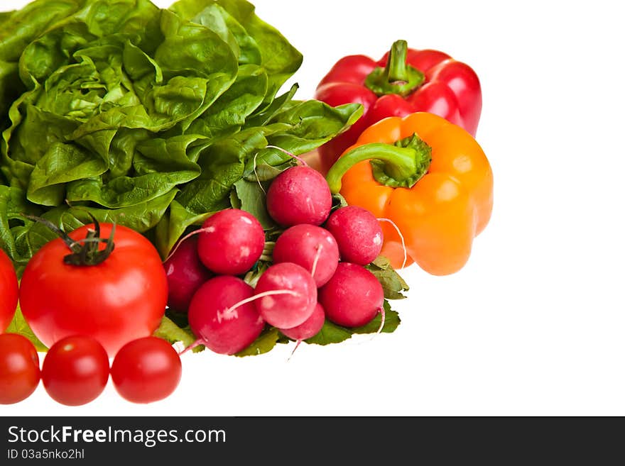 Different ripe vegetables