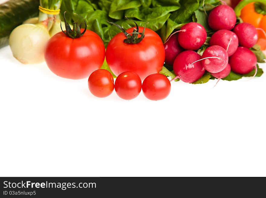 Different ripe vegetables