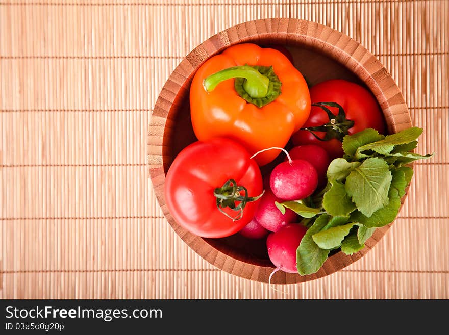 Different ripe vegetables