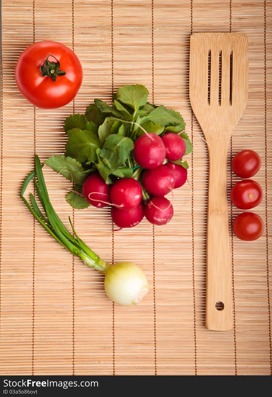 Different ripe vegetables