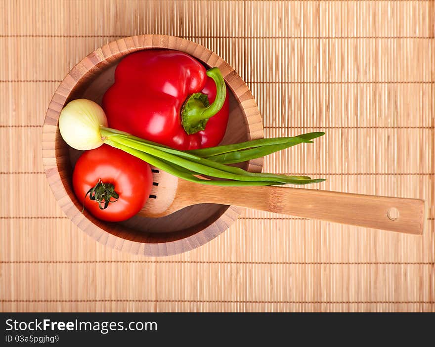 Different ripe vegetables