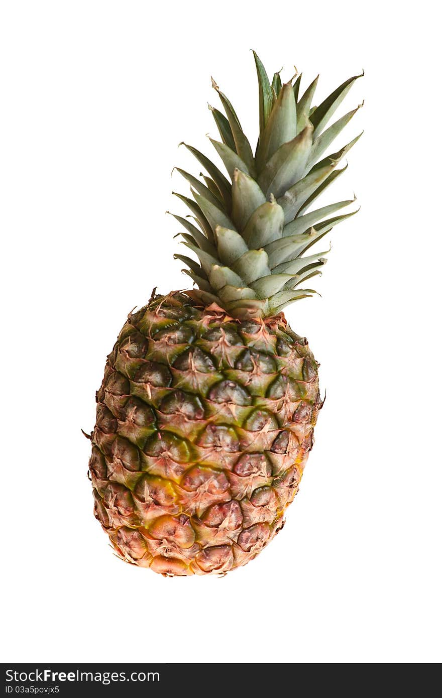 Pineapple on white isolated background