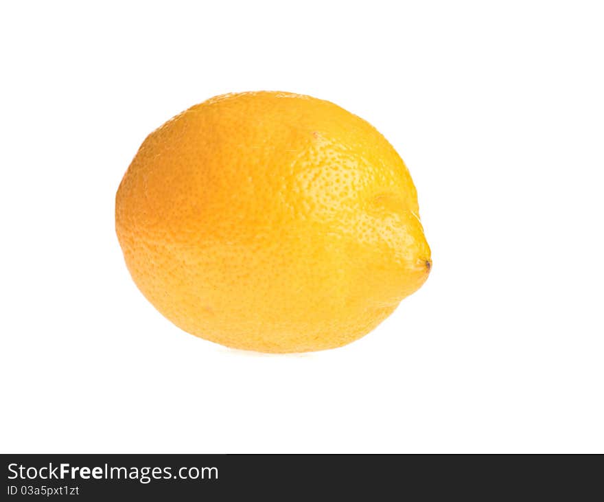 Lemon on white isolated background