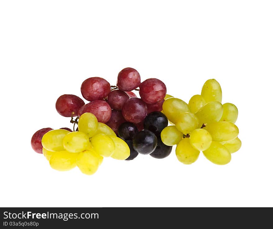 Grapes isolated on white background. Grapes isolated on white background