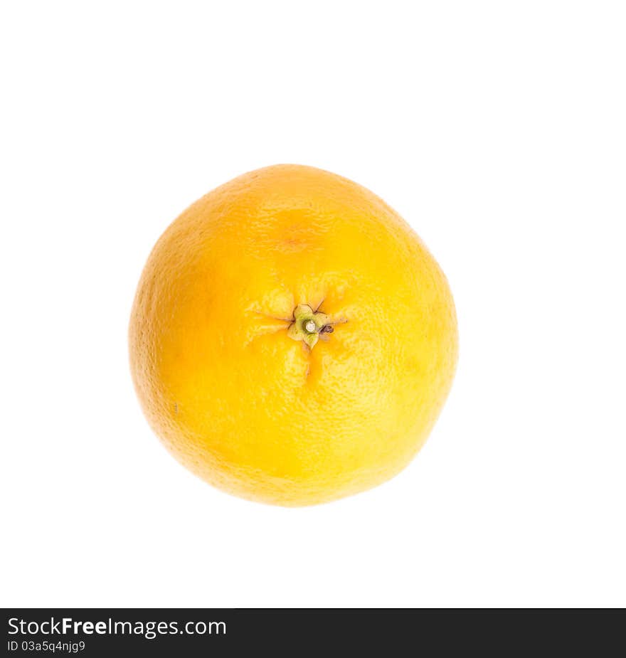 Grapefruit on white isolated background