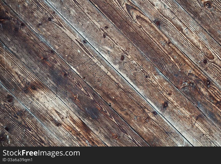 Old wood plank close up