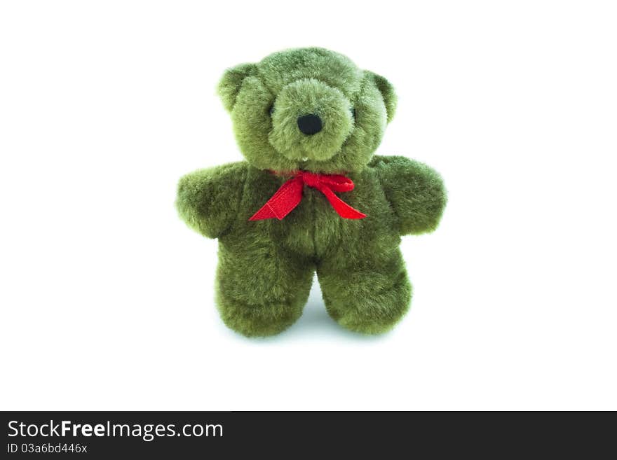 Bear green Gift on the eve of Love.