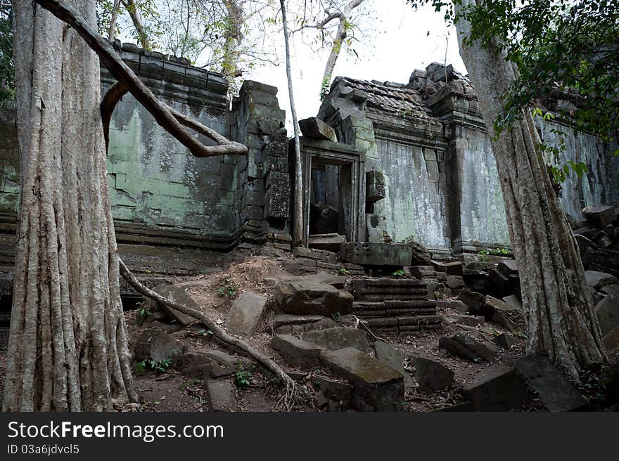 Beng Mealea is a relatively untouristized temple, about a 90 minute drive Northeast of Angkor Wat.  The temple is one of the most fascinating, having been left in its unrestored state. Beng Mealea is a relatively untouristized temple, about a 90 minute drive Northeast of Angkor Wat.  The temple is one of the most fascinating, having been left in its unrestored state.