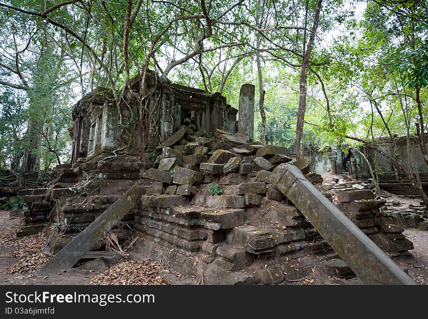 Beng Mealea is a relatively untouristized temple, about a 90 minute drive Northeast of Angkor Wat. The temple is one of the most fascinating, having been left in its unrestored state. Beng Mealea is a relatively untouristized temple, about a 90 minute drive Northeast of Angkor Wat. The temple is one of the most fascinating, having been left in its unrestored state.