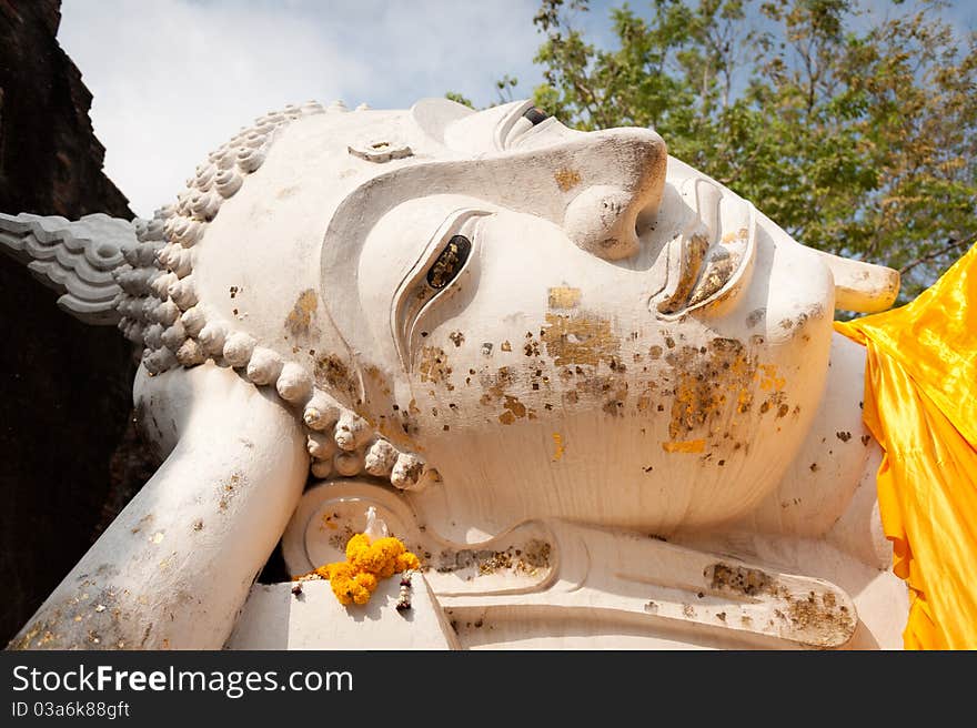 Wat Yai Chaya Mongkol (The Great Temple of Auspicious Victory in Ayutthaya, Thailand) was named the royal temple by King U-thong in 1350 AD. It was the seat of the Buddhist patriarchs and the monks of the Forest Tradition. Wat Yai Chaya Mongkol (The Great Temple of Auspicious Victory in Ayutthaya, Thailand) was named the royal temple by King U-thong in 1350 AD. It was the seat of the Buddhist patriarchs and the monks of the Forest Tradition.