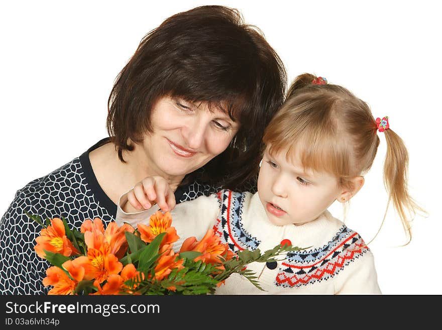 Intently Looking Petals Of Flowers