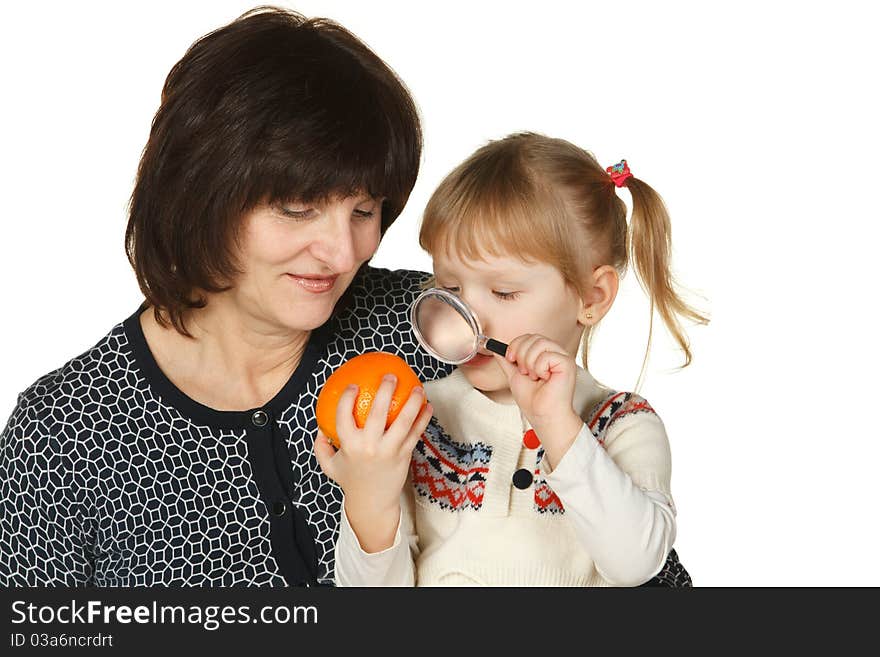 Studying The Orange Fruit