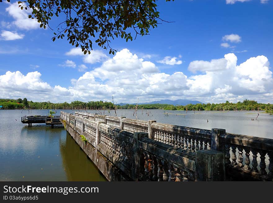 The lekeside in Chanthaburi, Thailand. The lekeside in Chanthaburi, Thailand.