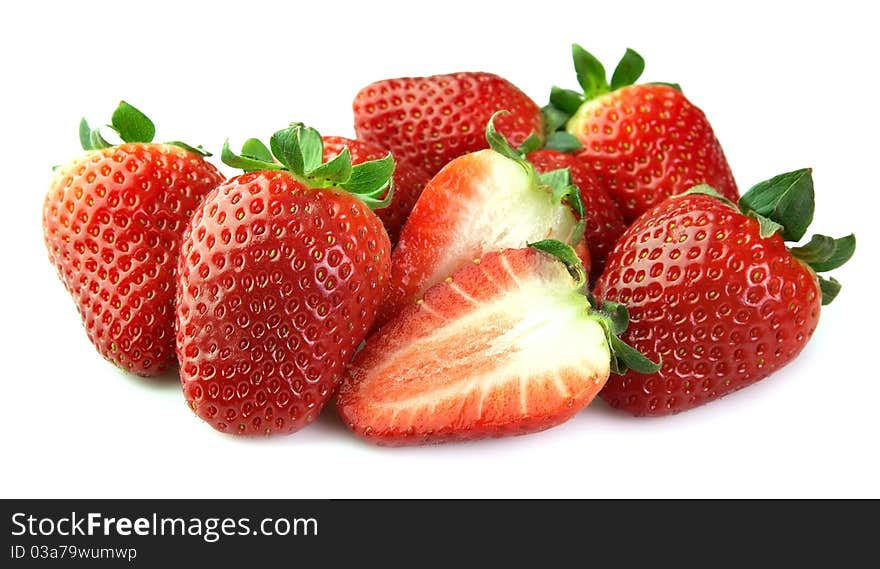 Juicy and sweet strawberry close up. Juicy and sweet strawberry close up