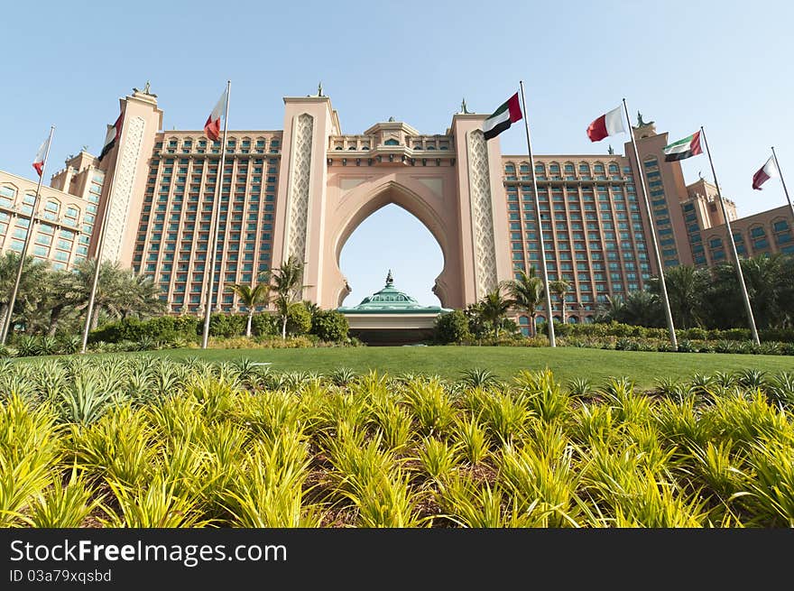 Hotel Atlantis in Jumeira area in Dubai, UAE.