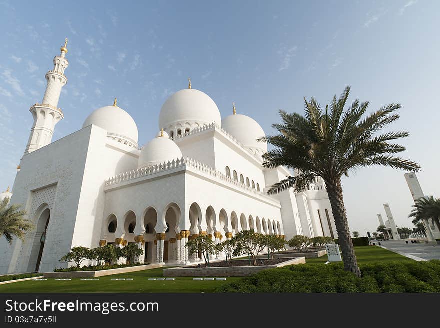 Grand Mosque in Abu Dhabi in UAE.