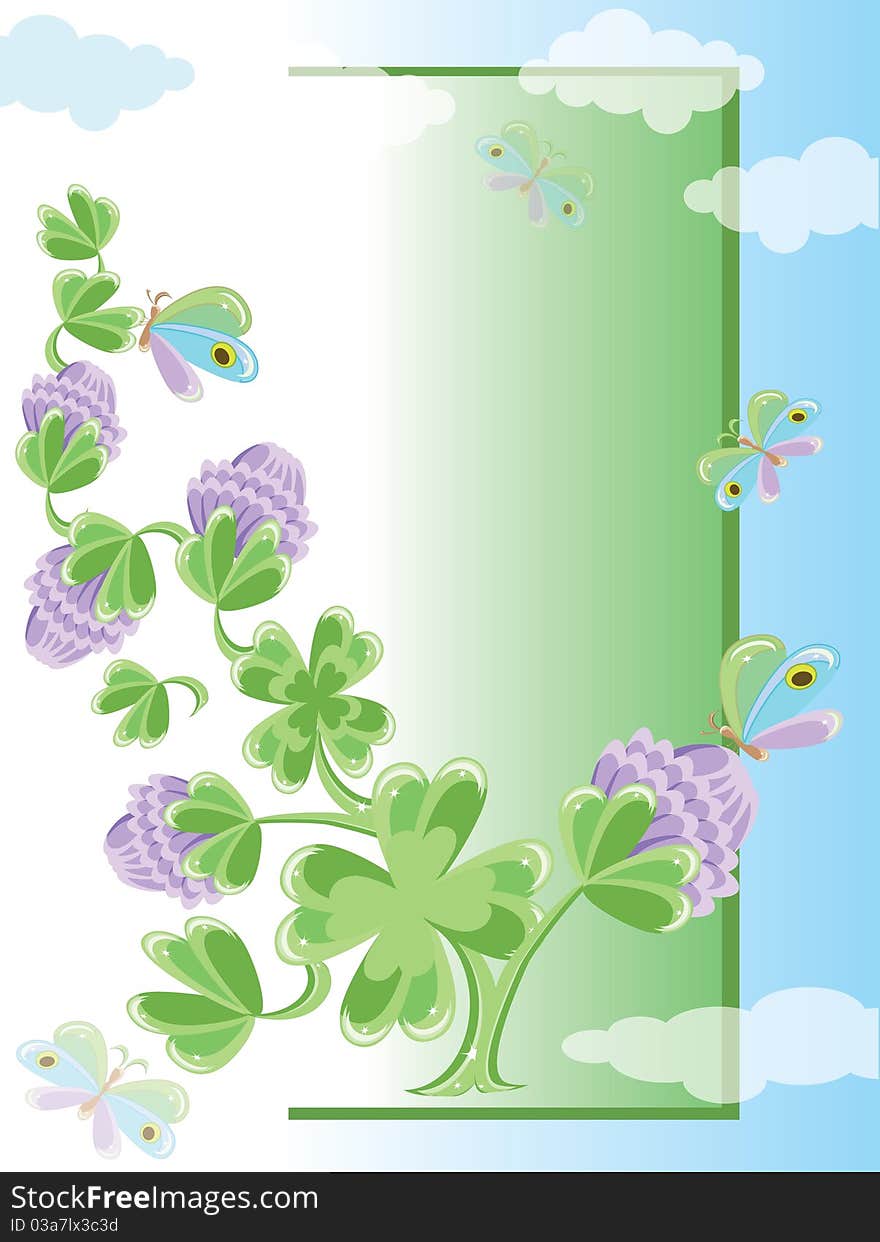 Background with clover