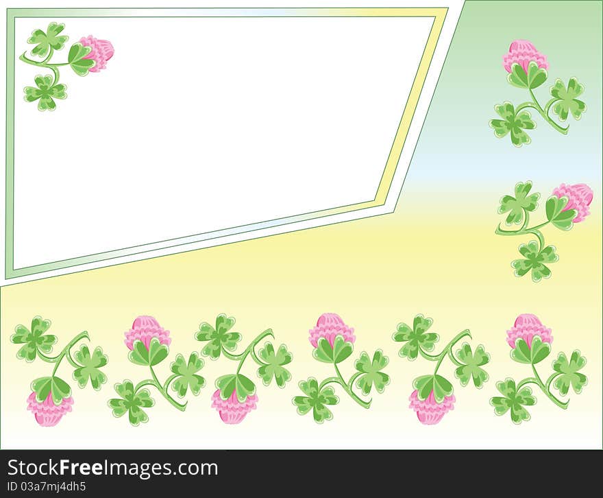 Background with clover