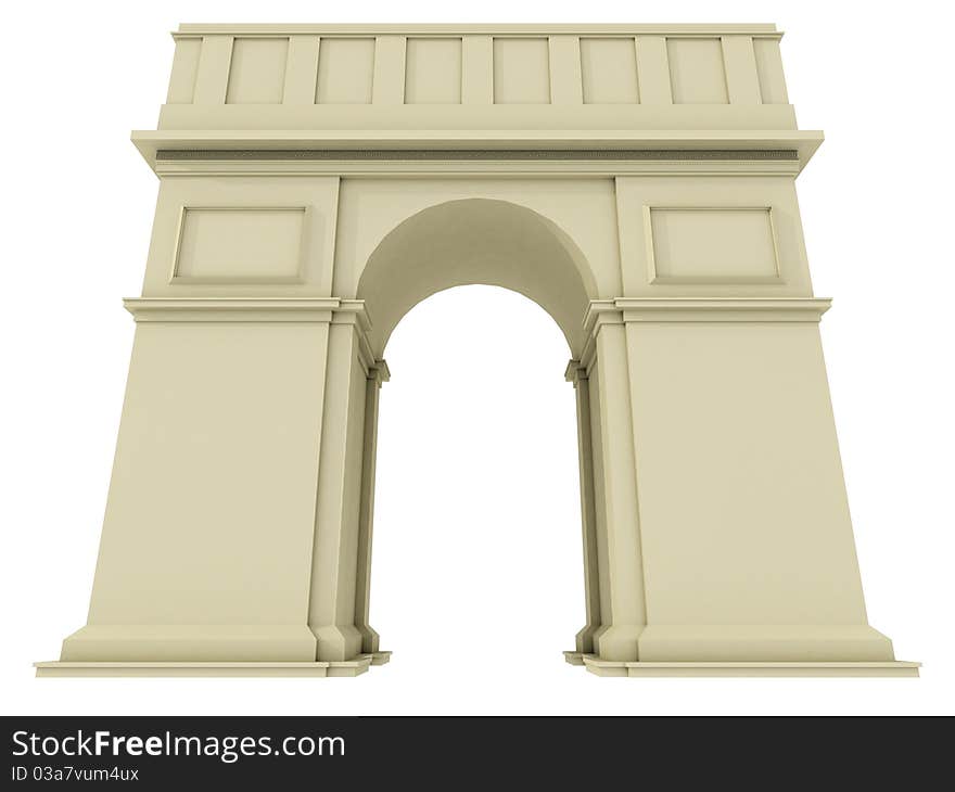 Arch on a white background