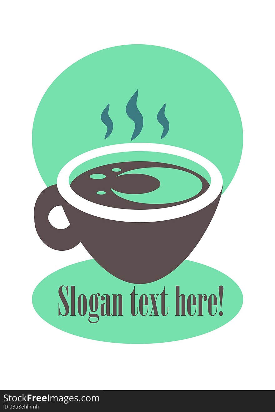 Coffee Cup Sign Label