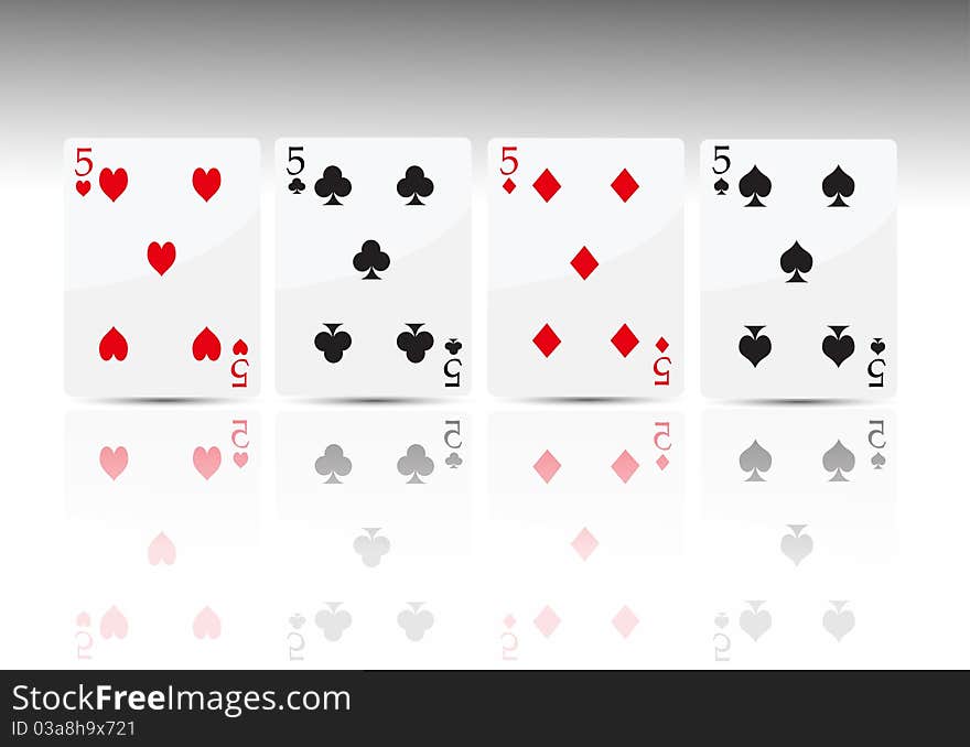 Poker Card 4 Five