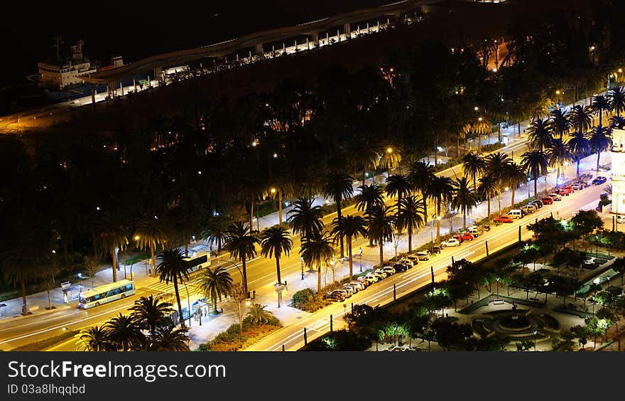 Photo captured from the viewpoint of Gibralfaro ,Malaga-Spain. Photo captured from the viewpoint of Gibralfaro ,Malaga-Spain