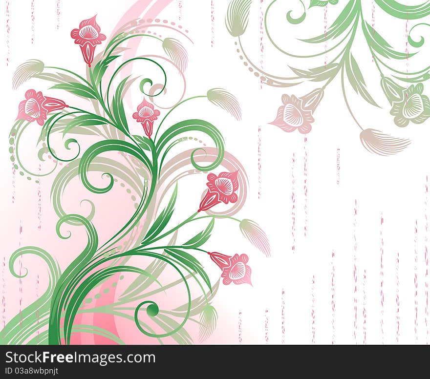 Floral abstract background