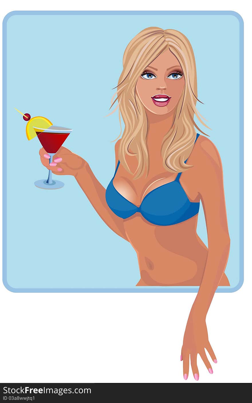 Girl With Cocktail