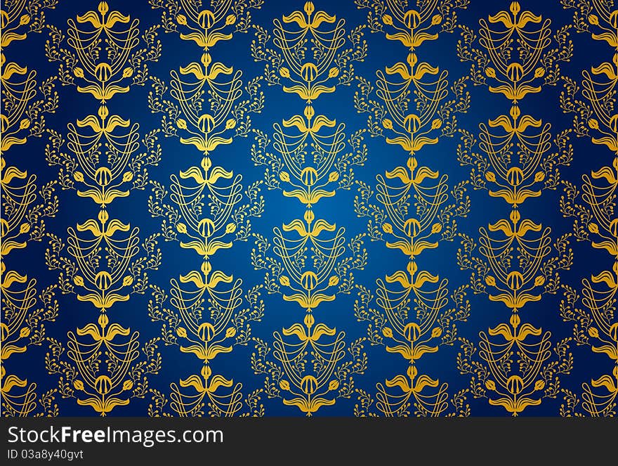 Background with ornament, Seamless patterns