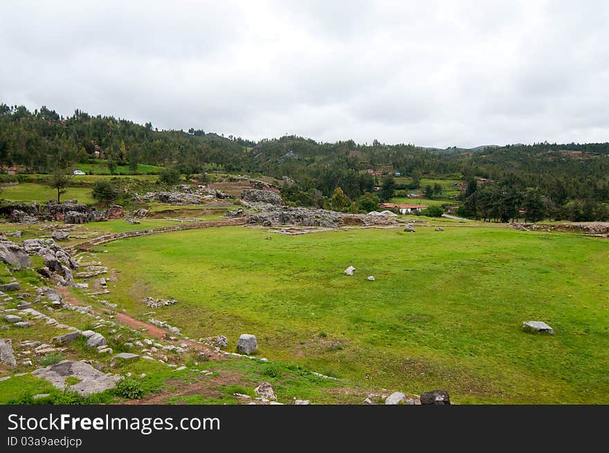 Ancient Inca foundation Cusco Peru South America. Ancient Inca foundation Cusco Peru South America