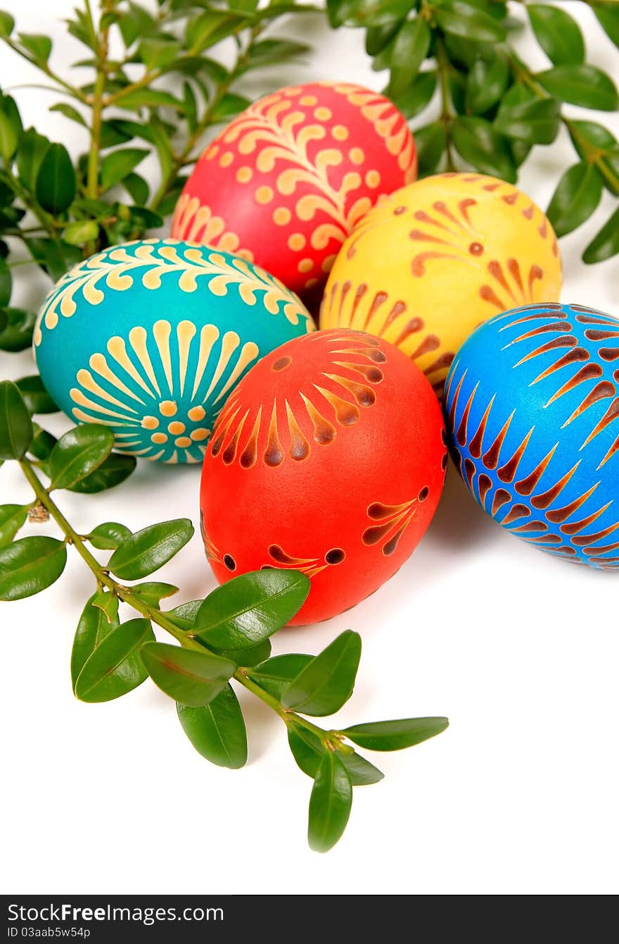 Handmade easter eggs