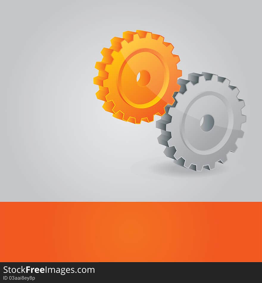 Abstract  background with cogwheels