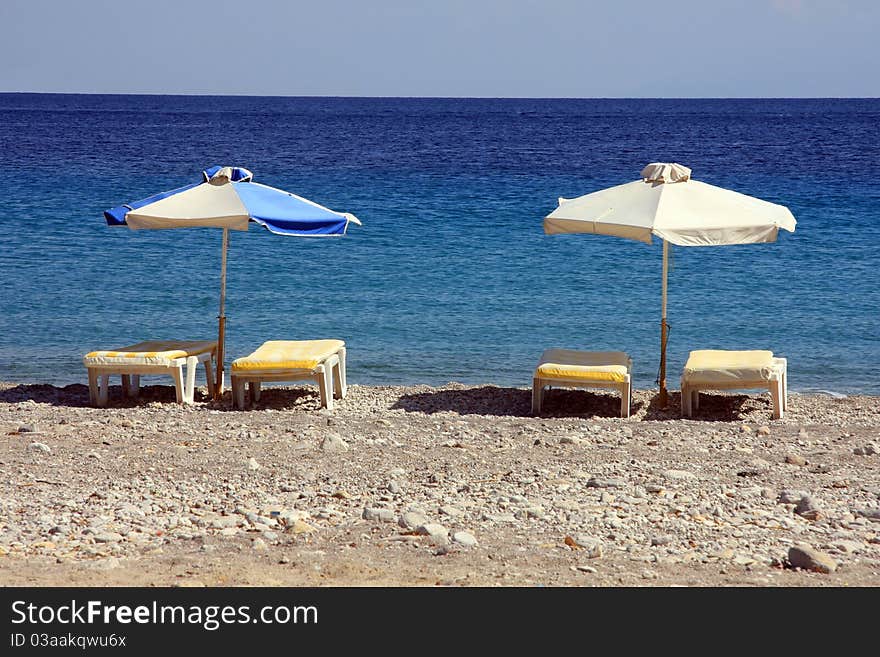 Beach umbrellas