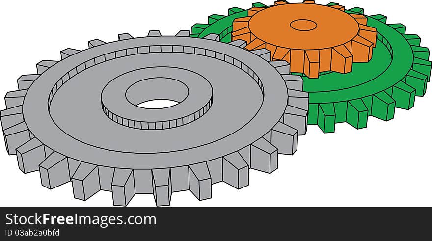 Gears. Mechanical gears for your design