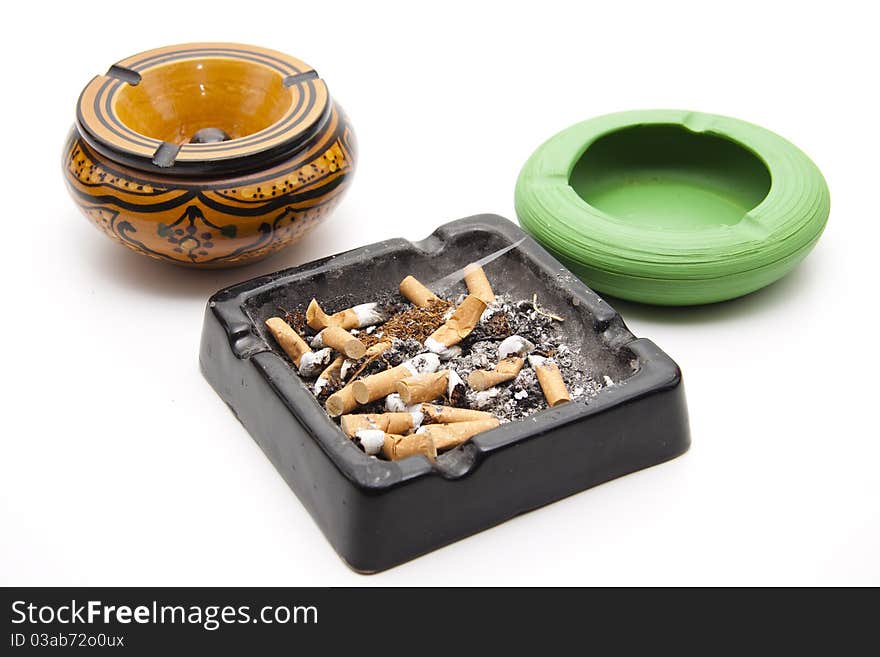 Ashtray With Cigarettes