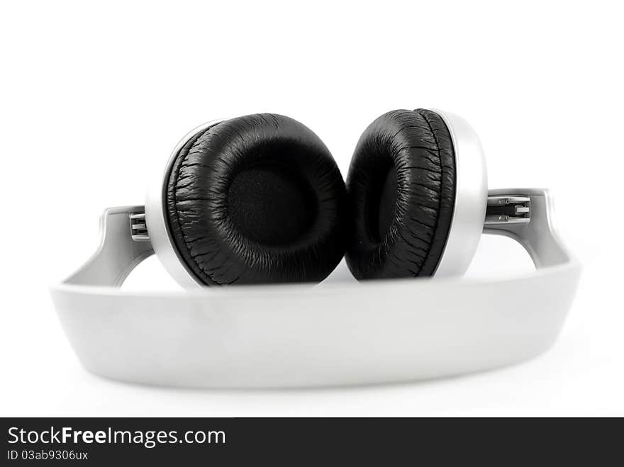 A headphone on white background