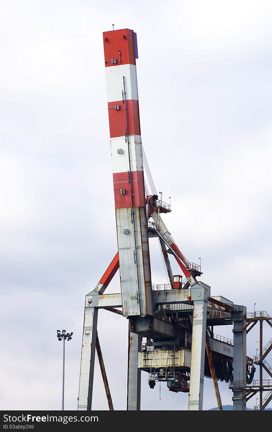 Some crane in the port of la spezia,italy