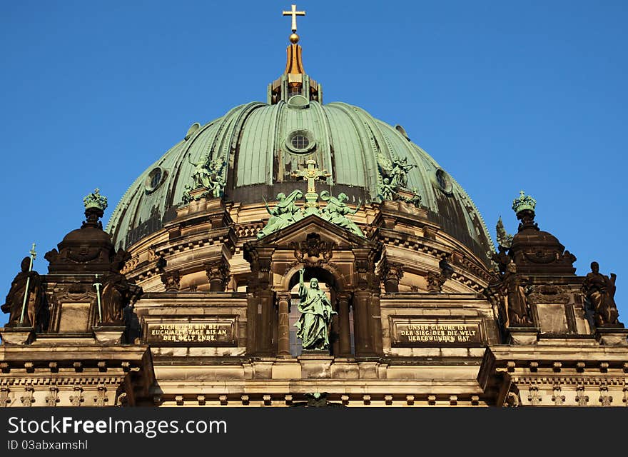 Dome of Berlin Dom Cathedral, Germany.