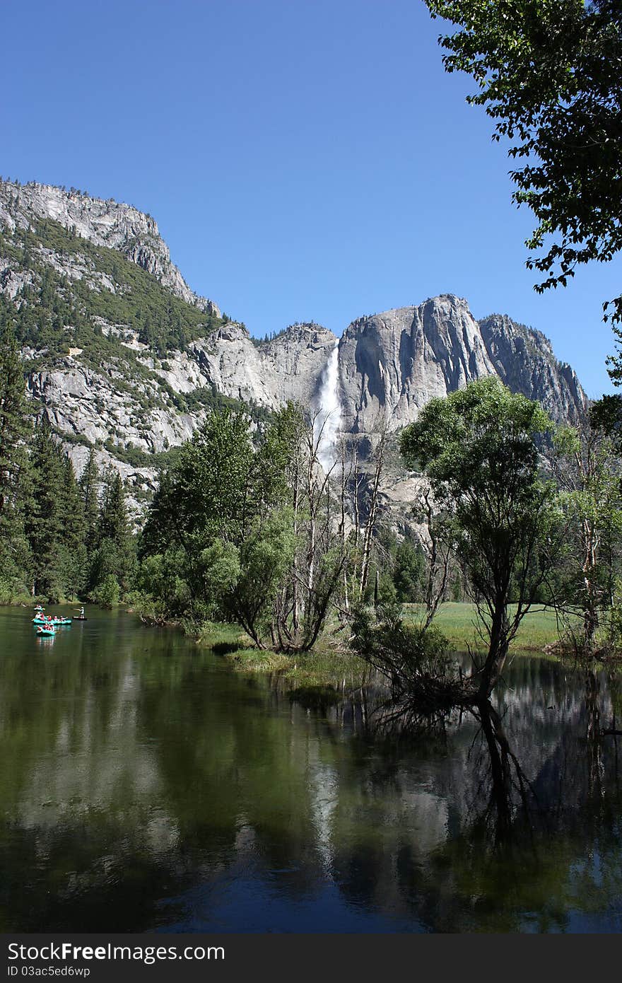 Waterfall in Yosemite National Park