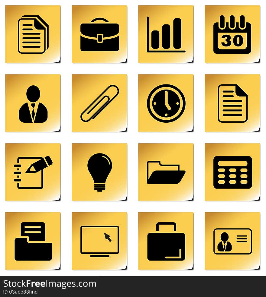 Office and business icons.