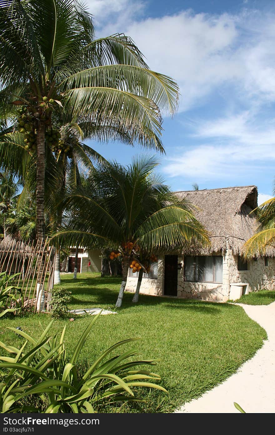 Holiday Resort  in Tulum - Mexico, South of Cancun. Holiday Resort  in Tulum - Mexico, South of Cancun