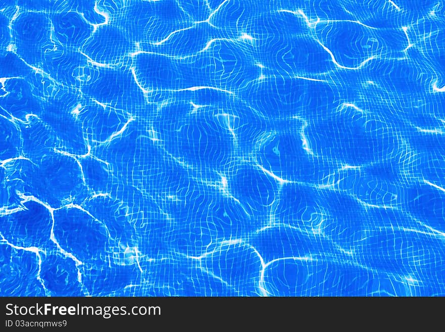 Patterns of clear pool water. Patterns of clear pool water